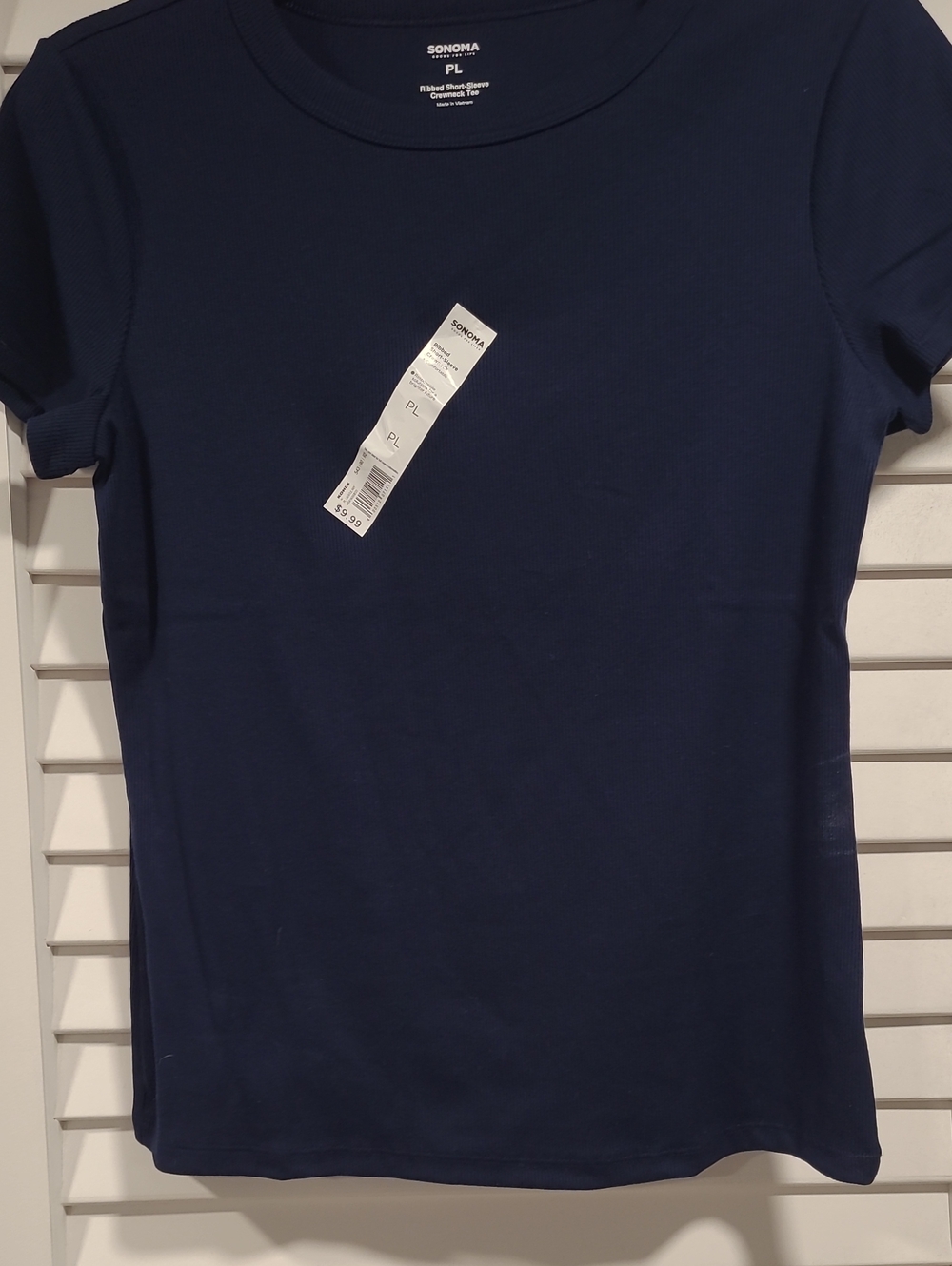 Sonoma Navy Short Sleeve Crewneck Tee